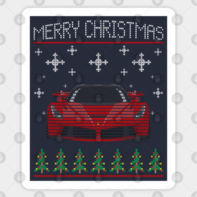 Ferrari Christmas Sticker by HSDESIGNS